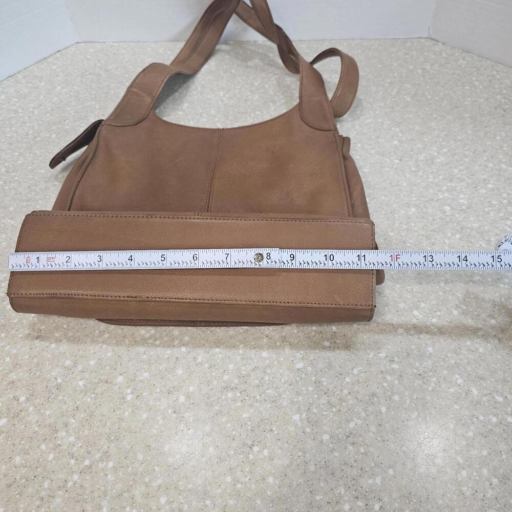Fossil 75082 Brown Leather Crossbody Purse Bag Multi Organizer Zipper & Snap - Picture 7 of 14